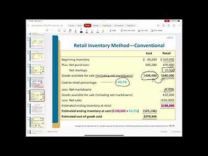 Chapter 9 (29-29) Retail Inventory Method -- Conventional