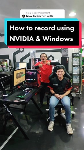 ‏Reply to @xddc1 Here's how to record using NVIDIA & Windows! 👍