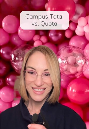 Quota and campus total are two different limits in sorority recruitment, and they serve different purposes. Quota applies only during formal recruitment and caps how many new members a chapter can take in that process. It’s set by the campus Panhellenic organization based on how many PNMs complete MRABAs, not by the chapter itself. Once quota is reached, formal recruitment ends. Campus total works differently. It applies year-round and caps how many members a chapter can have overall. Because se