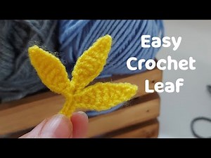 Perfect Crochet Leaf for Any Project 🌿 (Step-by-Step Tutorial)