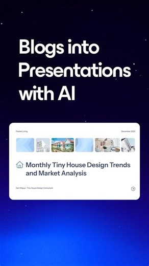 Blog to Presentation in Seconds with AI