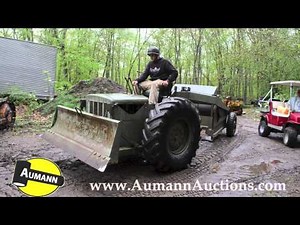 Tournapull Model D4 Scraper Tractor - Ken Avery Antique Tractor Collection Auction