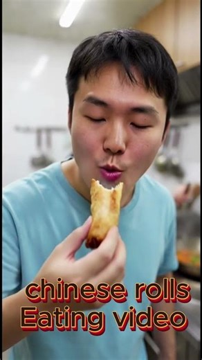 Crispy Chinese Rolls Mukbang ASMR 🥢 Super Crunchy Eating Sounds