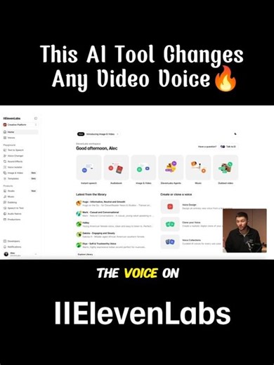 This AI tool Changes Any video Voice ‪@elevenlabsio‬ #elevenlabs #shorts #aiupdates #ai