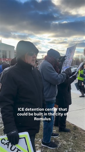 Darrylin Horne | ICE Protest at Romulus City Hall on Monday. This comes after the announcement of a proposed ICE warehouse detention center in Romulus.... | Instagram