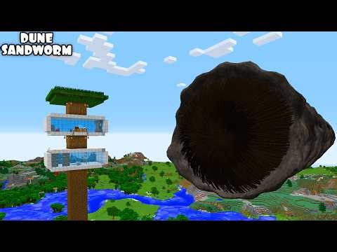 SURVIVING FROM DUNE SANDWORM ARRIVAL in Minecraft - Coffin Meme - Gameplay