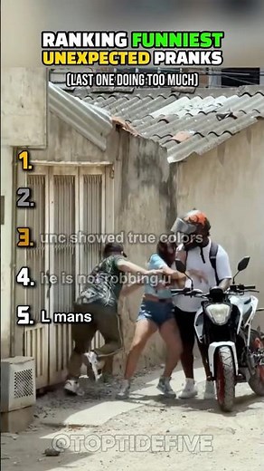 Ranking Top 5 Funniest Unexpected Pranks