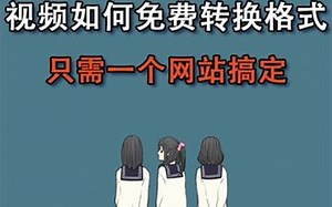 视频如何免费转换格式，只需一个网站搞定