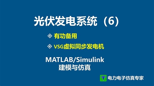 光伏发电系统 有功备用 VSG 虚拟同步发电机 MPPT MATLAB Simulink 仿真 模型