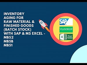 How to create Inventory aging report for Raw Material and Finished Goods (Batch Stock)?