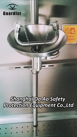 Compound Stainless Steel Emergency Shower and Eye Wash Station#emergencytankshower #eyewashshower #enclosedeyewash #eyewashstation
