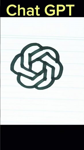 วาดChat GPT โลโก้ง่ายๆ Chat GPT Logo drawing #easydrawing#แชทจีพีที#chatgpt#art#fun #yuyyammydrawing