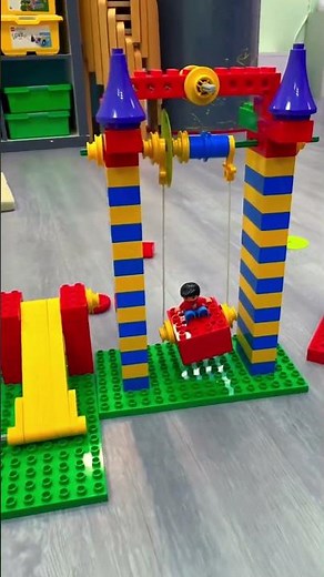Build a LEGO DUPLO swing #lego #educationalgames #earlychildhoodeducation y