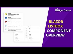Overview of Blazor ListBox Component
