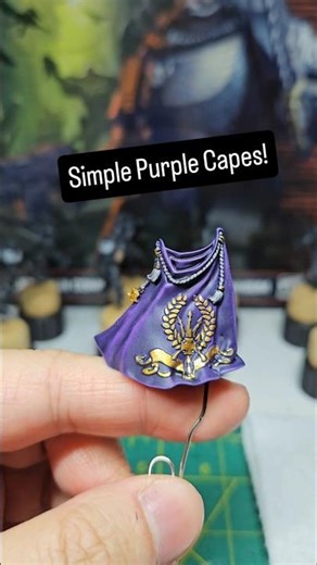 My method for super simple purple capes! #warhammer #warhammer40k #custodes