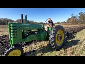 John Deere A and Farmall M Discing and plowing 7 acres. Full video