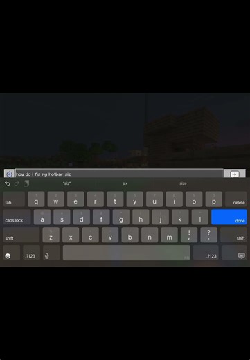 How do I fix my hotbar size in new update? #minecraft #help