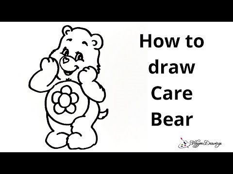 How to draw Care Bear Step by Step/Care Bear Drawing
