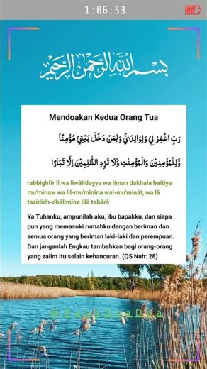 Doa Nabi Nuh, Mendoakan Kedua Orang Tua