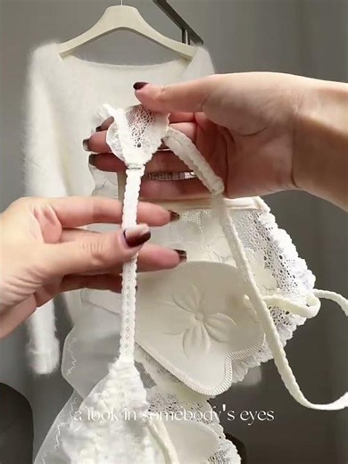 Pastel Pink & White Lace Bra Try-On / Review 💕