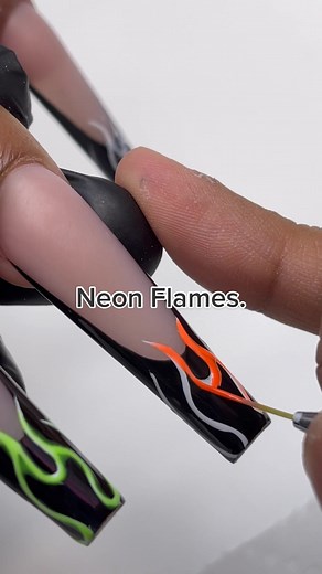Neon Flames Nail Tutorial: How to Achieve the Perfect Flame Effect