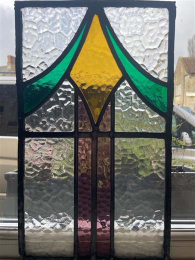 Victorian Stained Glass Window Panel - Etsy