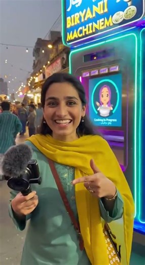 Joji Khatri Biryani Karachi Mein Robot Biryani! Paisay Dalo Aur Machine Bana De #biryani