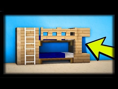 COMMENT FAIRE UN LIT SUPERPOSÉ FONCTIONNEL ULTRA RÉALISTE DANS MINECRAFT ? TUTO BUILD