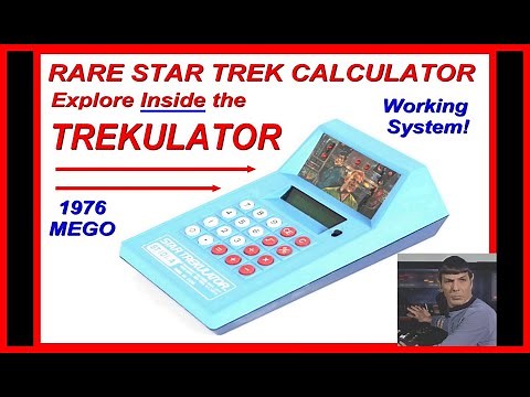 STAR TREK Inside TREK-ULATOR CALCULATOR 1976 (MEGO, Computer Electronics, Tricorder, walkie-talkie)