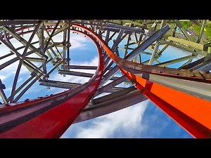 Medusa Roller Coaster Backwards POV Six Flags Mexico 60FPS