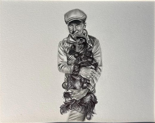 Portrait humain personnalisé sur papier, art au crayon graphite dessiné à la main, cadeau unique - Etsy France