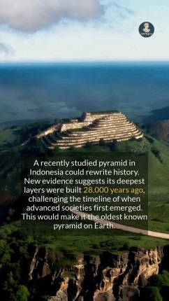 Could a Javanese mountain actually be a 28,000-year-old pyramid, making it the oldest on Earth? #ancienthistory #archaeology #historyfacts #discovery | Antiqua