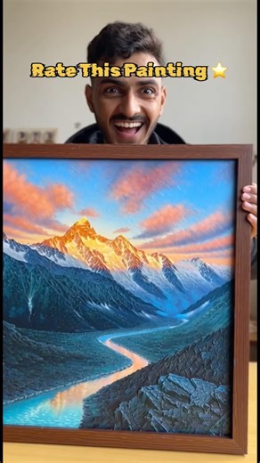 AI Se Painting Unboxing 😱 Result Ne Shock Kar Diya! 🎨 | AI Art Shorts #shorts #artflowai #artflow