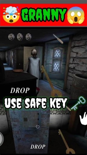 how to use safe key 🗝️ in granny 3 😨#tranding #ytshorts #shorts