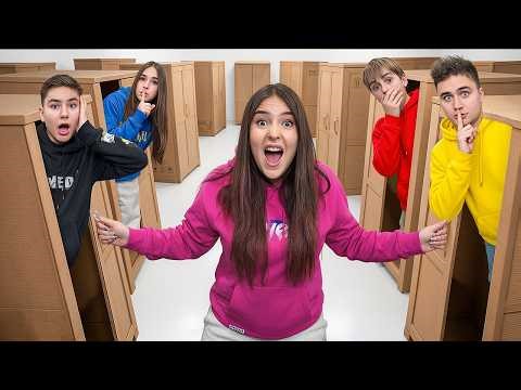 Cache Cache EXTRÊME Dans 19 ARMOIRES EN CARTON Avec SWAN & NÉO