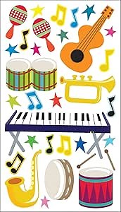 EK Success Sticko Musical Instruments Sticker