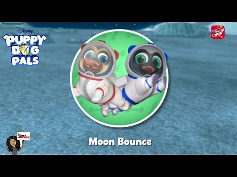 NEW Pups on a Mission Game | Moon Bounce | Puppy Dog Pals | Disney Junior