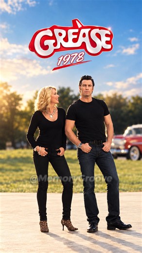 John Travolta & Olivia Newton-John #grease #nostalgia #shorts #short #viral #memorygroove