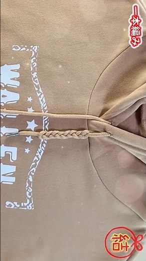 【簡単結び方】パーカー紐の一本編み結び方🎉How to connect yarn✨#チュートリアル#紐#一本編#編#三つ編み#繋#作り方#結び方#結#묶는방법#パーカー