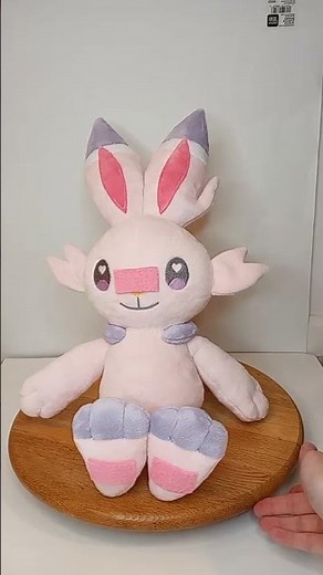 Pink Scorbunny Plushie! Kawaii Handmade Pokemon Push
