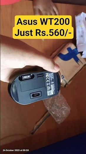ASUS WT200 1200 DPI Wireless Ambidextrous Optical Mouse with Bluetooth UNBOXING asmr
