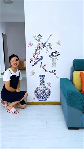 Beautiful Wall Makeover You'll Want Instantly! #wallart #diy #wallstiker #modernwall #viral
