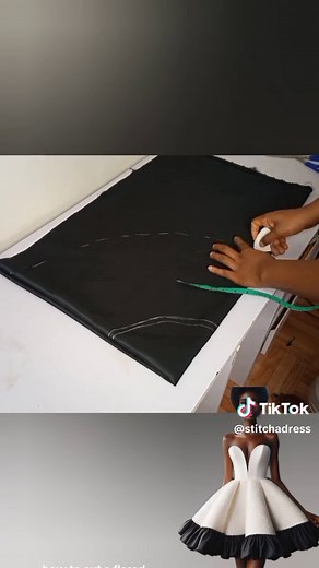 How to Cut a 360 Flared Skirt Step by Step