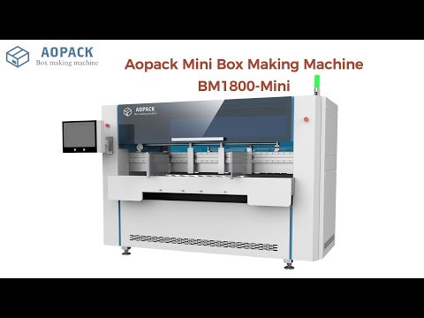 Aopack Mini Box Making Machine BM1800-Mini | Compact design, save more space