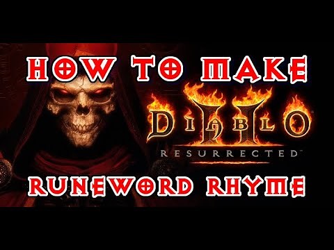 Diablo 2 Resurrected - How to make Runeword Rhyme - Magic Find (MF) Shield - Shael Eth