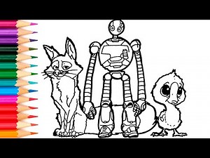 🔴🔴 How to DRAW to The Wild Robot | Roz - Brightbill - Fink | Coloring Pages