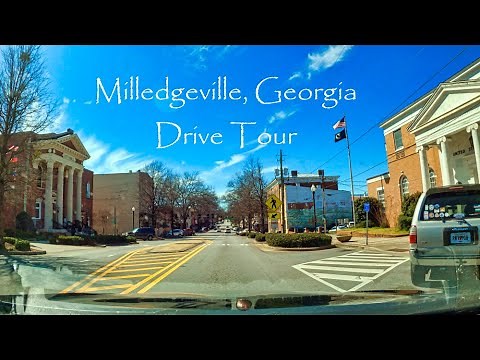 Milledgeville, Georgia - Drive Tour | College Town, 4K USA