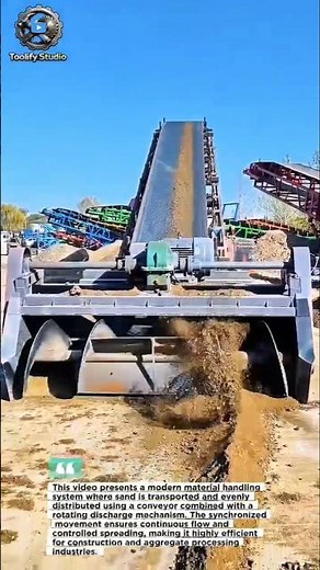 Advanced Sand Conveyor & Distribution System | Smart Material Handling Technology.