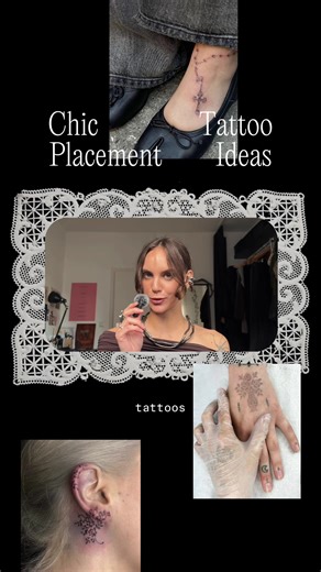 ig: @memlena_tattoo꧂ chic tattoo placement ideas perfect for small ornamental pieces #tattooideas #tattooinspiration #tattooideasforwomen #berlintattoo #ornamentaltattoo