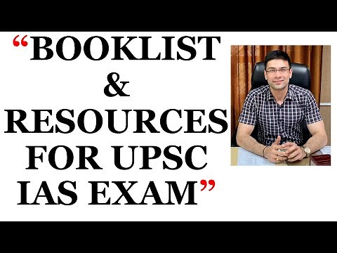 BOOKLIST & RESOURCES FOR UPSC CSE / IAS EXAM PREPARATION